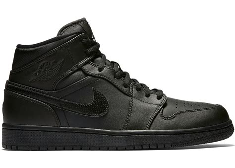 jordan retro 1 mid black